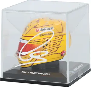 Lewis Hamilton Scuderia Ferrari Autographed F1 Yellow 25 Champs Mini Helmet - Fanatics Authentic Certified