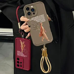 Motivational Spanish Lettering Phone Case Calm Soul Healing Style for iPhone Samsung 17Pro Max Air 16 15Plus 14 13 12 11 XR XS Galaxy S25 S24 S23 S22 A71 A56 A55 A54 A53 A52 Anti Scratch Coating Matte Finish Feel Self Improvement Gift.NN154