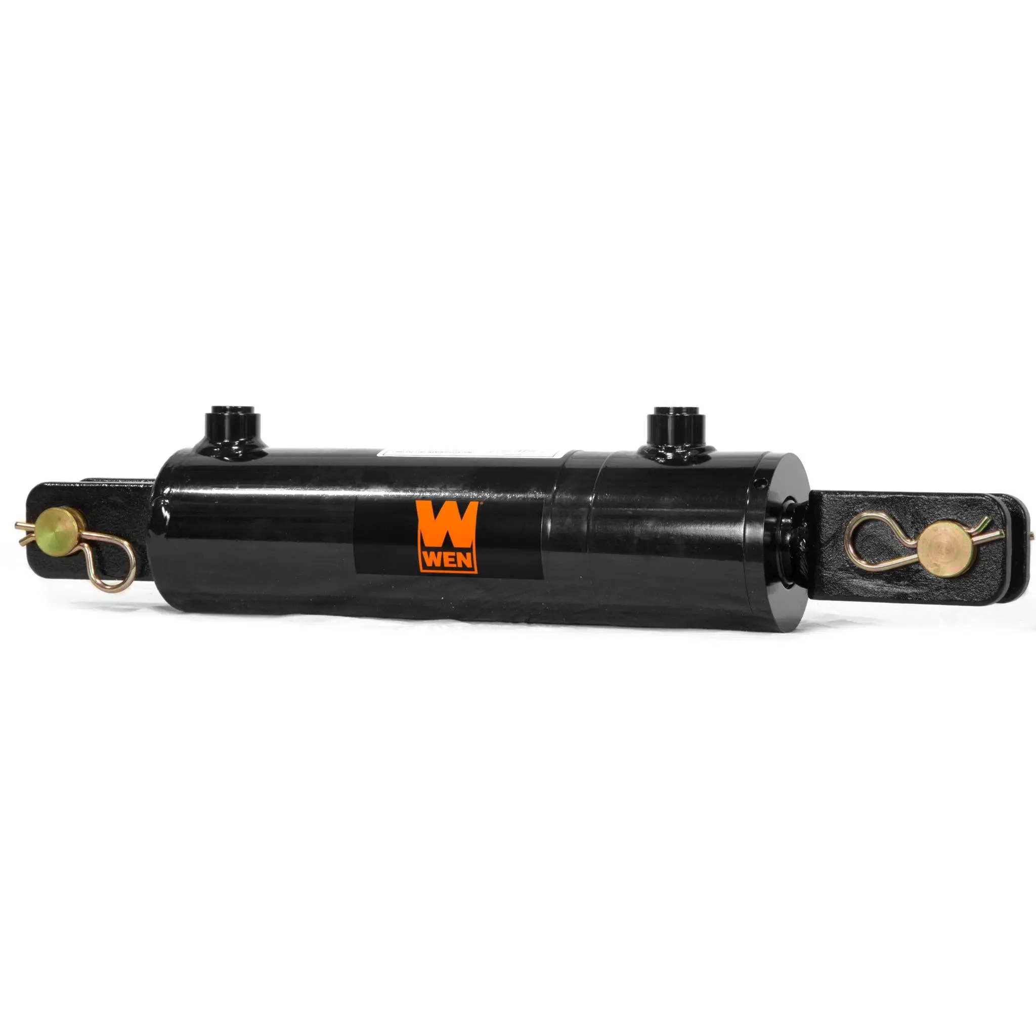 WEN CC-4008 Heavy Duty Metal Clevis Hydraulic Cylinder, 4-in Bore, 8-in Stroke, Chrome & Durable Mechanical Hardware