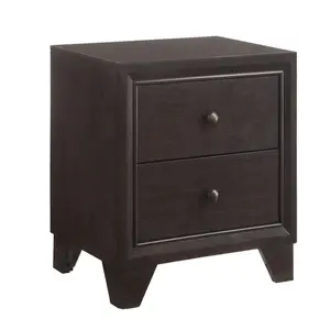 Espresso 2-drawer Nightstand