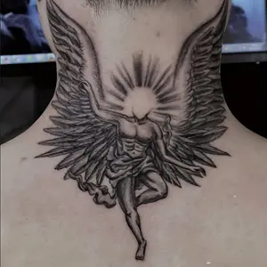 6 Large Herbal Tattoo Stickers, Including 1 Angel Element and 5 Random Styles, Lasts 7-15 Days, Waterproof and Anti-Friction, Realistic Effect, Suitable for Those Who Don't Want Tattoo Pain