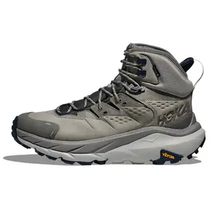 Hoka One One Kaha 2 GTX Men's High-Top Hiking Boots with Waterproof and Traction Features in Gray Trending Shoes, House White Official Shoes to Get / Maison Mihara