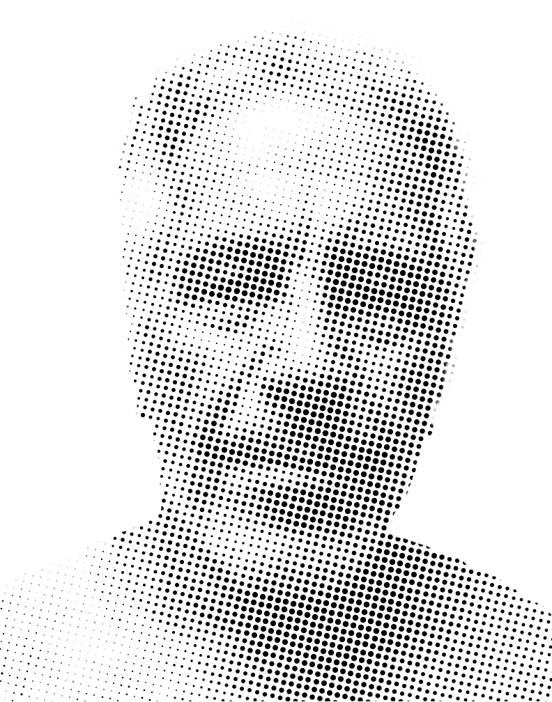 Jeffrey Epstein Halftone Stencil