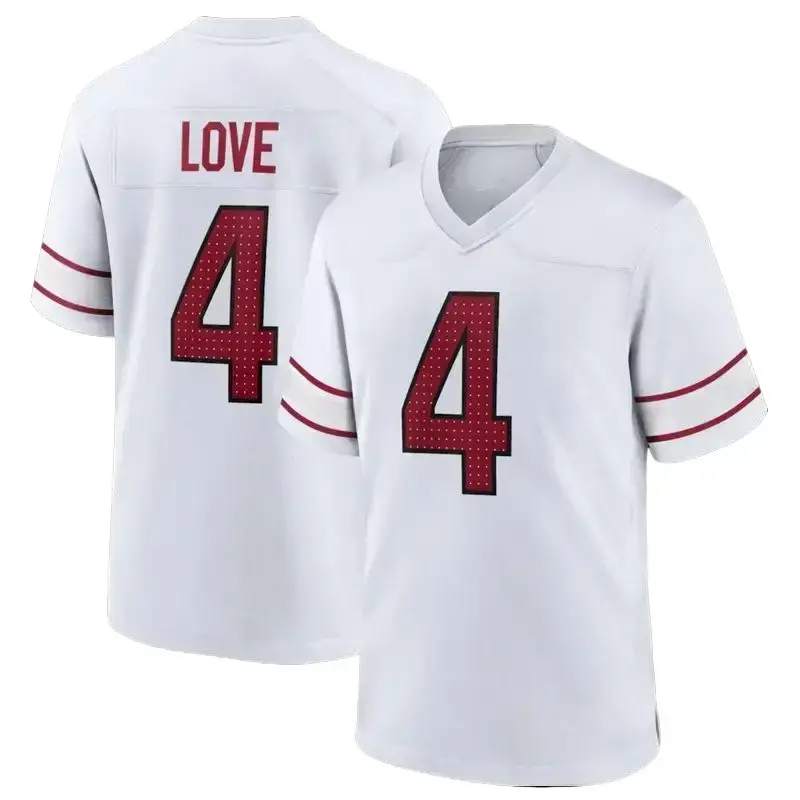 Unisex Football Love Arizona Alternate Game Player Jersey - White