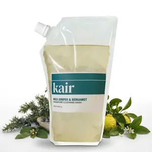 Kair Signature Clothing Wash Refill - Wild Juniper & Bergamot | Plant-Based Laundry Detergent, 16.9 Fl Oz, Vegan, Cruelty-Free, Biodegradable, Deep Cleans & Deodorizes Fabrics