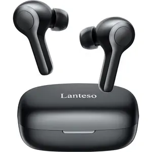 LANTESO DBK01 Wireless Earbuds with 8mm Diameter Speaker, 4 Microphones, 50 Hours, Touch Control, Bluetooth 5.0 Audio Headphone Headset Electronic