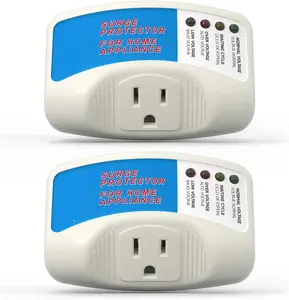 Protector, Single Outlet Surge Protector Plug in for  Appliance Multi Function Plug with Protection Wall Mount Power Suppressor for TV/PC/Refrigerator, 15A, 125V, 1875W, 2 Pack