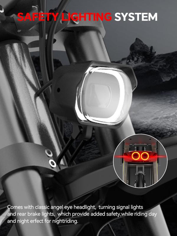 COSWHEEL R19 Adult Electric Bike 6000W 72V 40AH 19 Inch Tires 50MPH 125 Miles Range, frenos de disco hidráulicos duales, suspensión completa,Off-Road Electric Bike for Teenagers Snow Mountain.