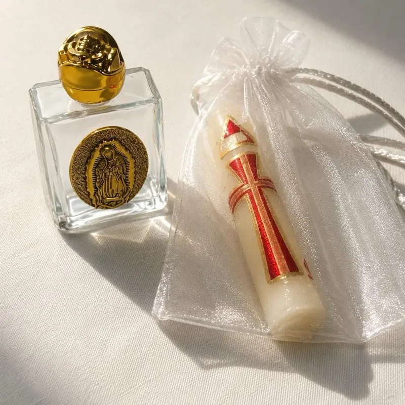 12pcs Recuerdos para bautizo, Bottle water Virgen de Guadalupe Baptism Favors, Recuerdos Para Bautizo