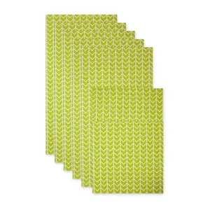 Design Imports Set of 6 Herringbone Print Fridge Liners