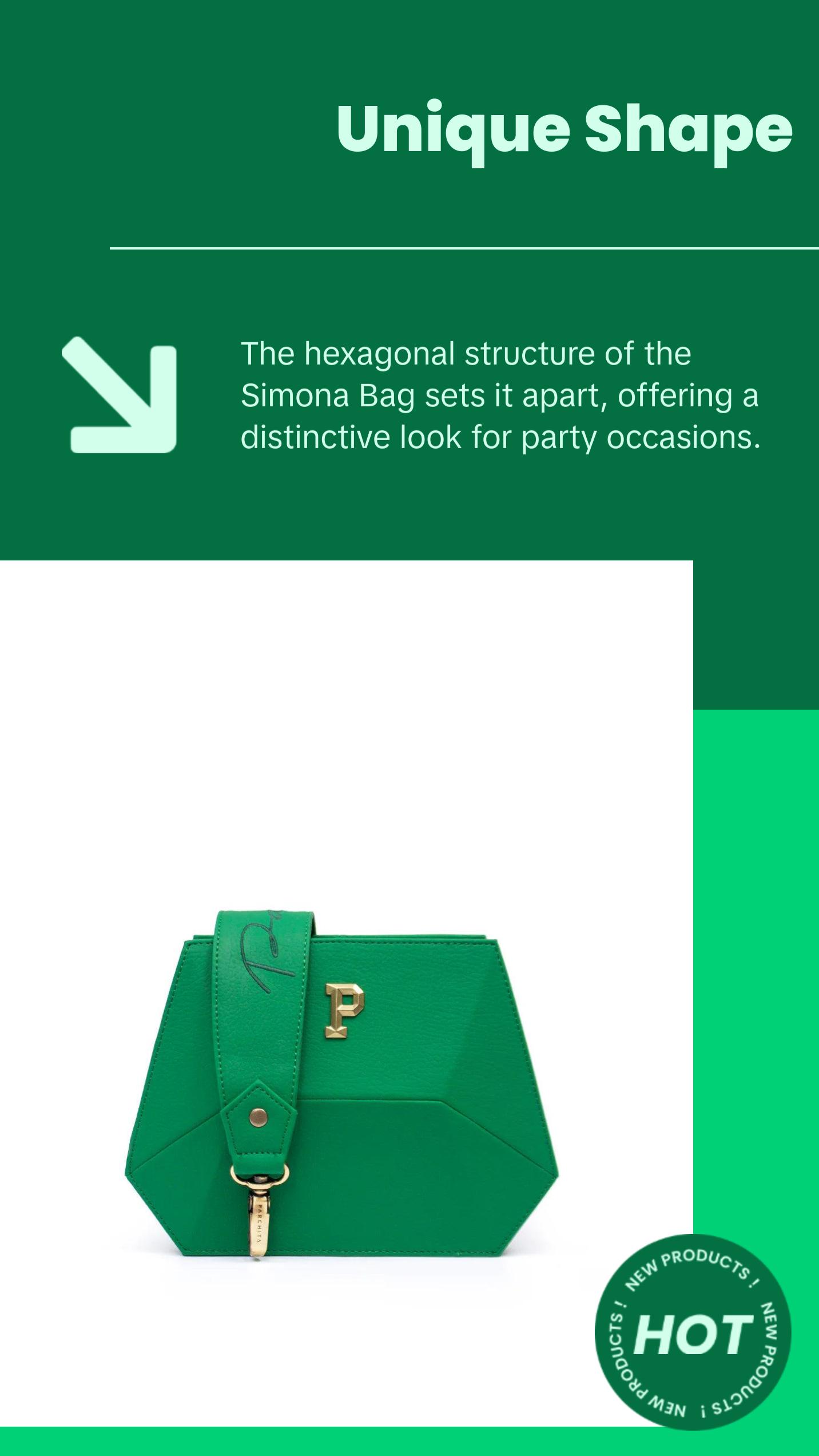 Parchita Simona Green Bag