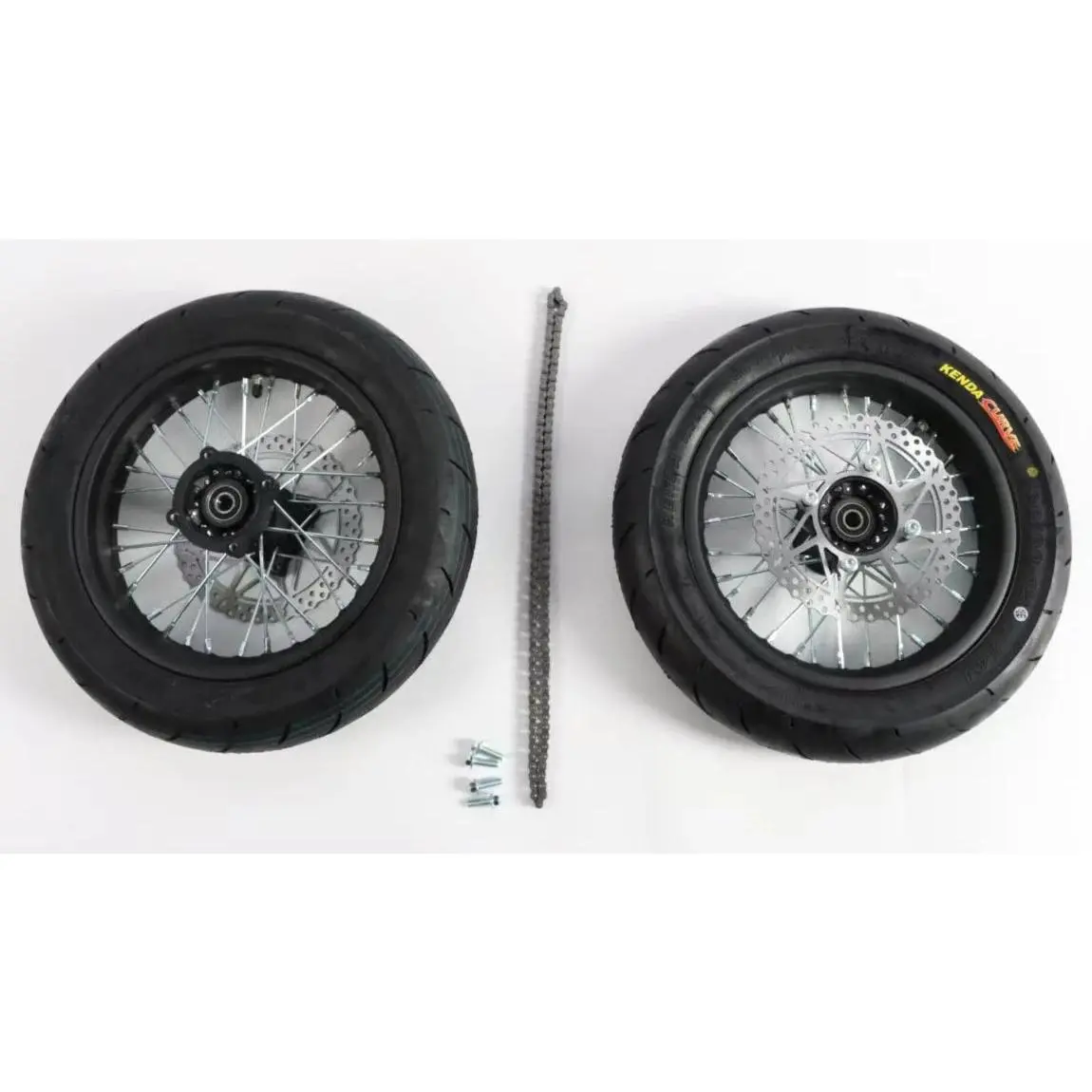 12in Supermoto Wheel Set for RTR 12in Supermoto Wheel Set for RTR