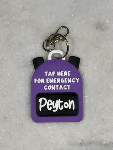 Custom Emergency Contact Bag Tag