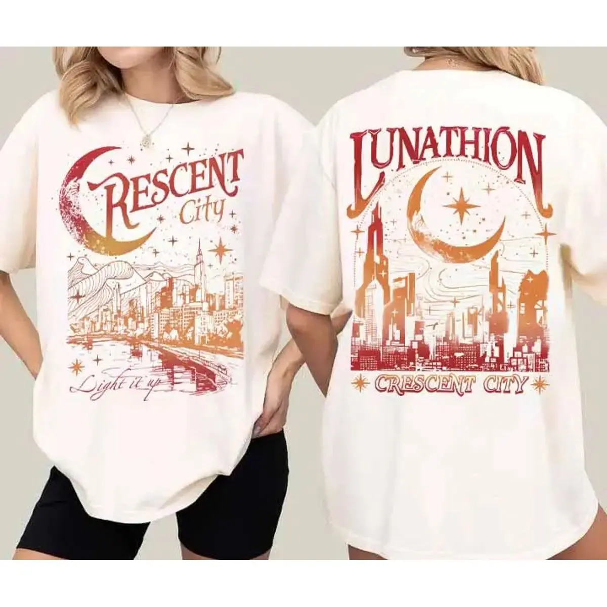Lunathion Crescent City Shirt, Bryce Tattoo, Bryce Quinlan Merch Sweatshirt, Crescent City Sjm Merch Hoodie, Unisex Sweater Pullover Tee