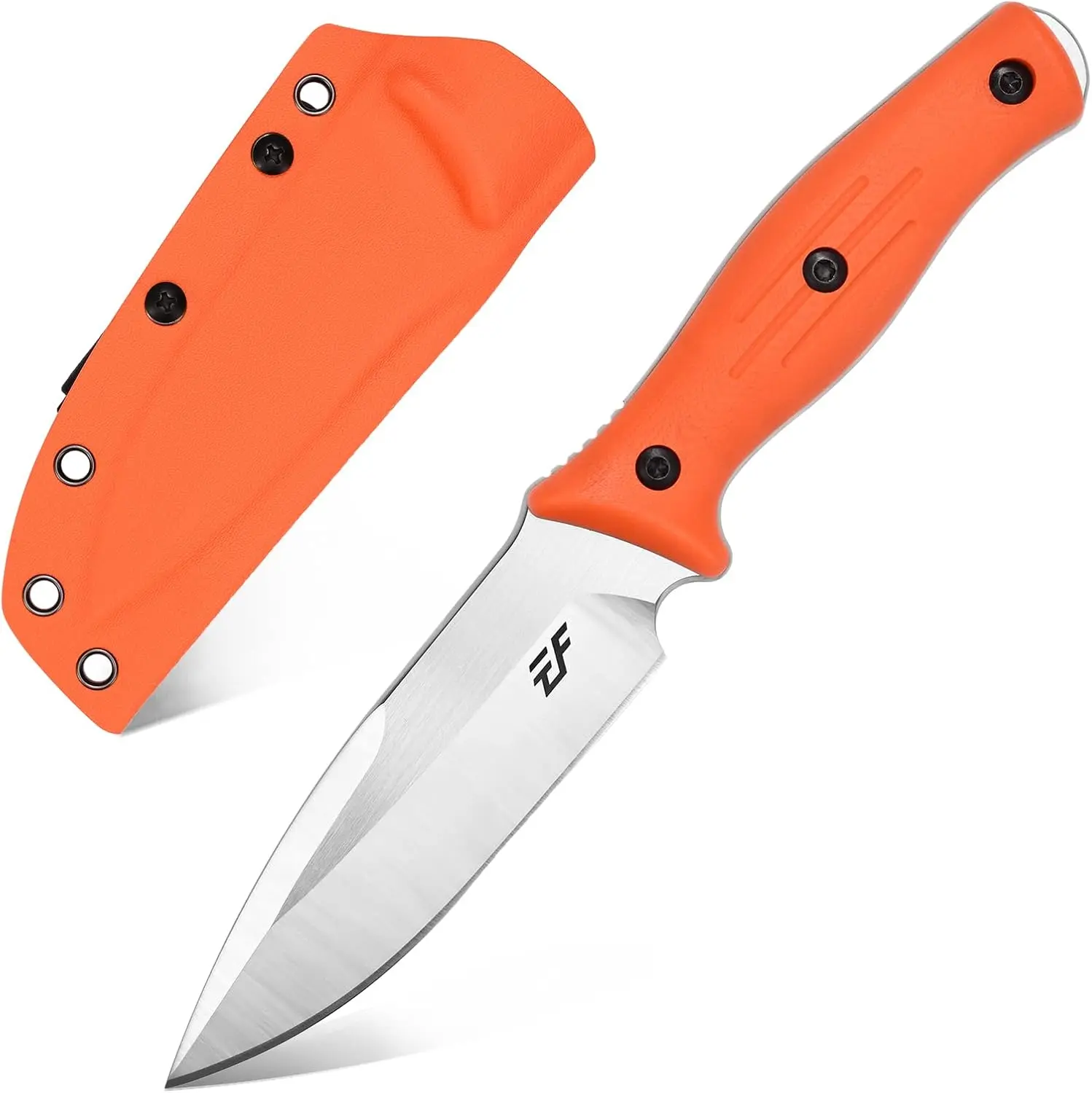 Eafengrow EF140 Fixed Blade Knife, AUS-10 Stainless Steel Blade, Micarta Handle Full Tang Utility Knife with Kydex Sheath, Portable Cutting Tool for Daily Use Bushcraft Camping Hiking Fishing