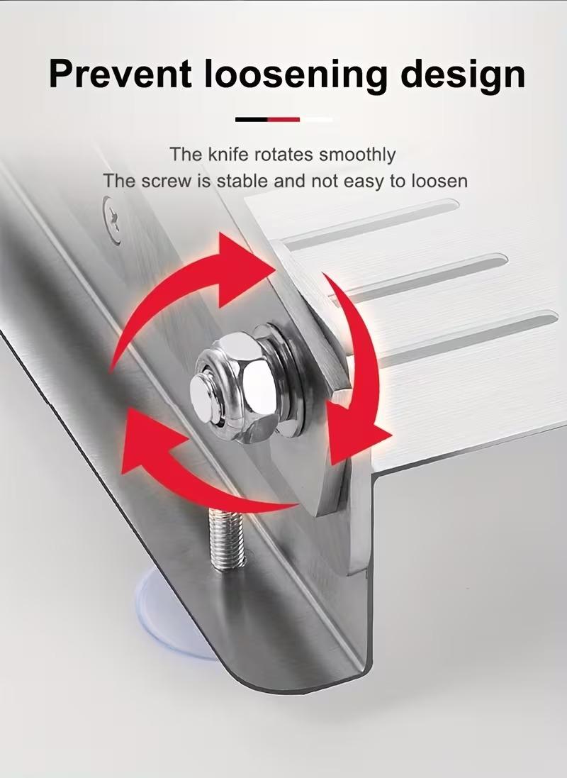 Stainless Steel Manual Slicer Meat Cutter Cutter Slicing Knife Easy To Clean Stainless Steel Manual Meat Cutter Suitable For Frozen Beef, Vegetables And Bones, Ideal Kitchen Gadget