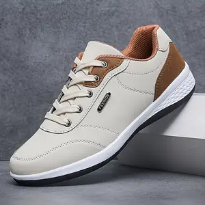 Men's Low-Cut Business Casual Sports Shoes - Breathable Lace-Up Design with Cushioned Soles Available in Dark Simple Formal Shoes for Office Travel Gym and Casual Wear