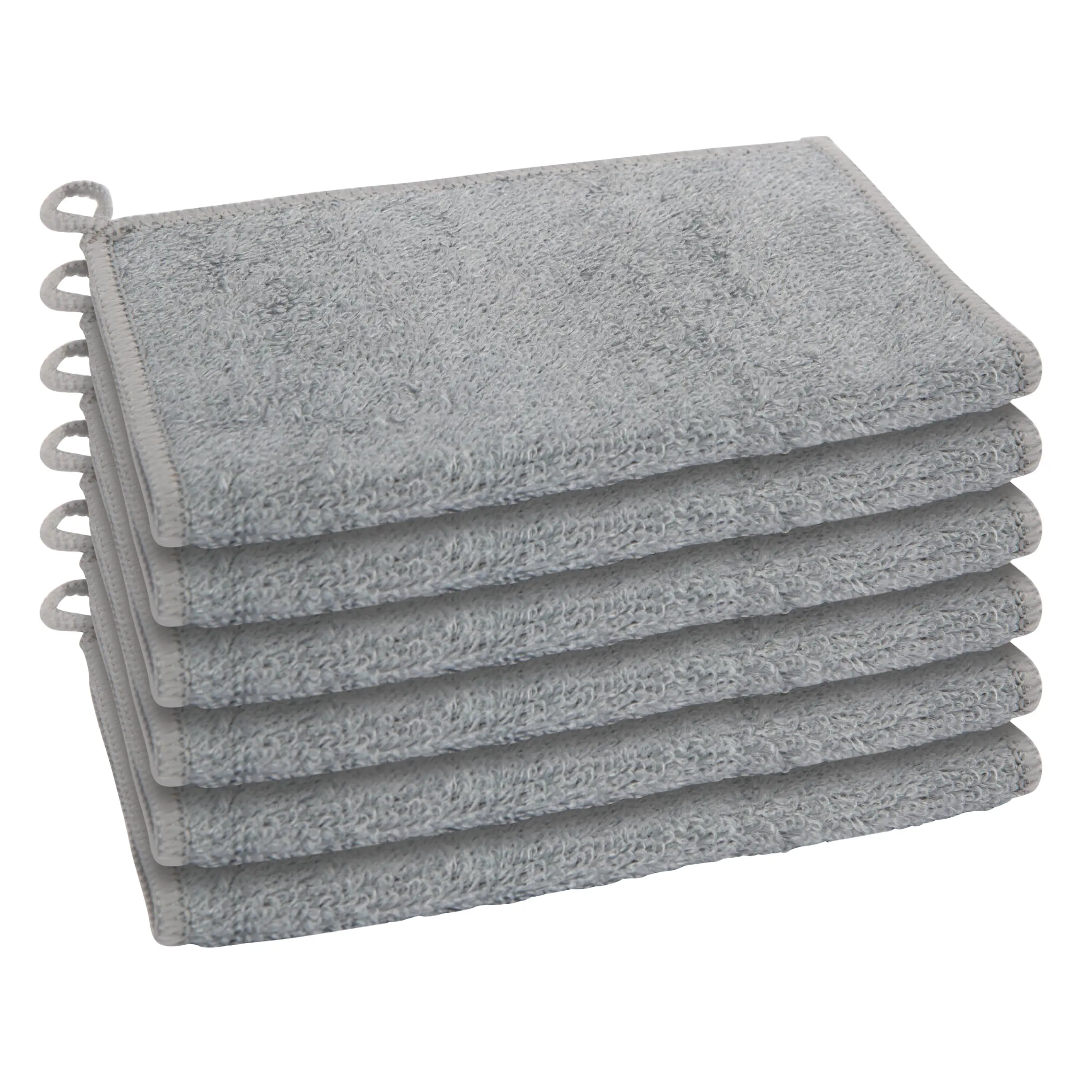 Bambou Odor-free Kitchen Washcloths - Dish Cloths  91% Bamboo-derived Rayon Cellulose Fiber Reusable Absorbent Hygienic Fast Dry Durable Non-scratch Lint-free 6 7x9