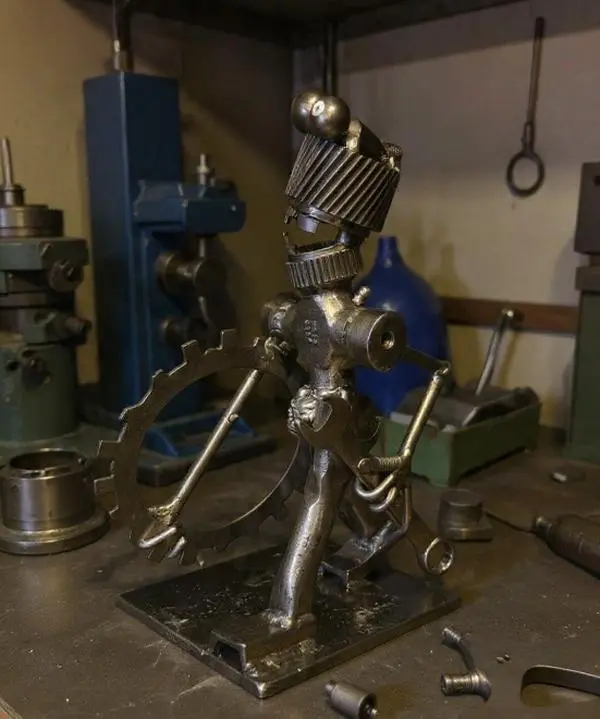 "Shop Goblin" sculpture