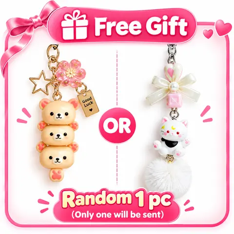 Cute Bear Phone Charms Pendant Kawaii Anime Keychain Accessories For Keys Schoolbag iPhone 17Promax Airpods Korea Y2K Stylish Bear Design