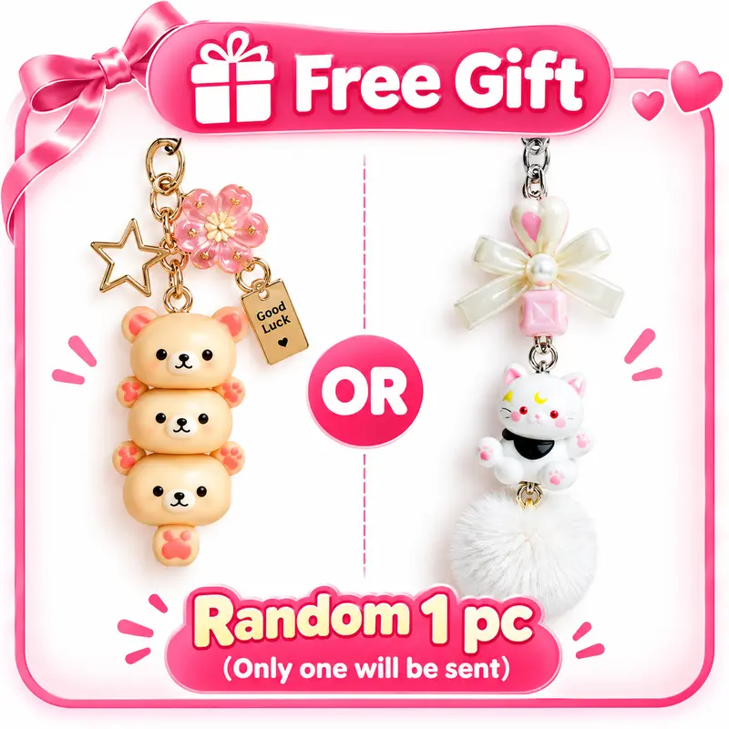 Cute Bear Phone Charms Pendant Kawaii Anime Keychain Accessories For Keys Schoolbag iPhone 17Promax Airpods Korea Y2K Stylish Bear Design