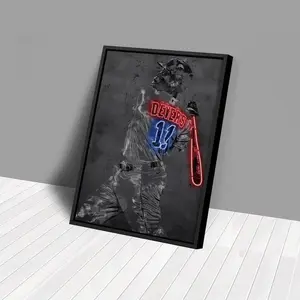 [ SPORT POSTER- UNFRAMED POSTER] Rafael Devers Poster Boston Red Sox Hand Made Poster Print Kids Wall Art Man Cave Gift Home Decor