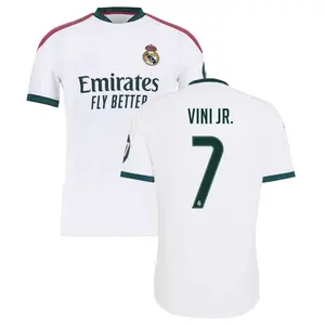 Unisex Soccer/Football Real Madrid Team Vinícius Júnior #7 Laliga 2026/27 Home Replica jersey - White vrt