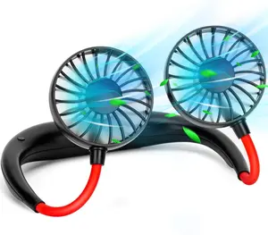 Neck Fan Portable Rechargeable: Personal Cooling Wearable Fan Around your Neck that Blow Cold Air for Men Women - Usb Should Fan Battery Operated for Travel and Outdoor Sports