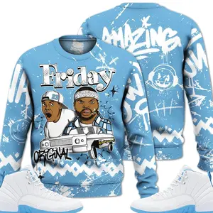 2025 Retro Melo 12s Sweatshirt, 12 Melo Outfits Shirt, Meme Friday Streetwear Unisex Sneaker Matching Graphic Tee Fabric Fleece