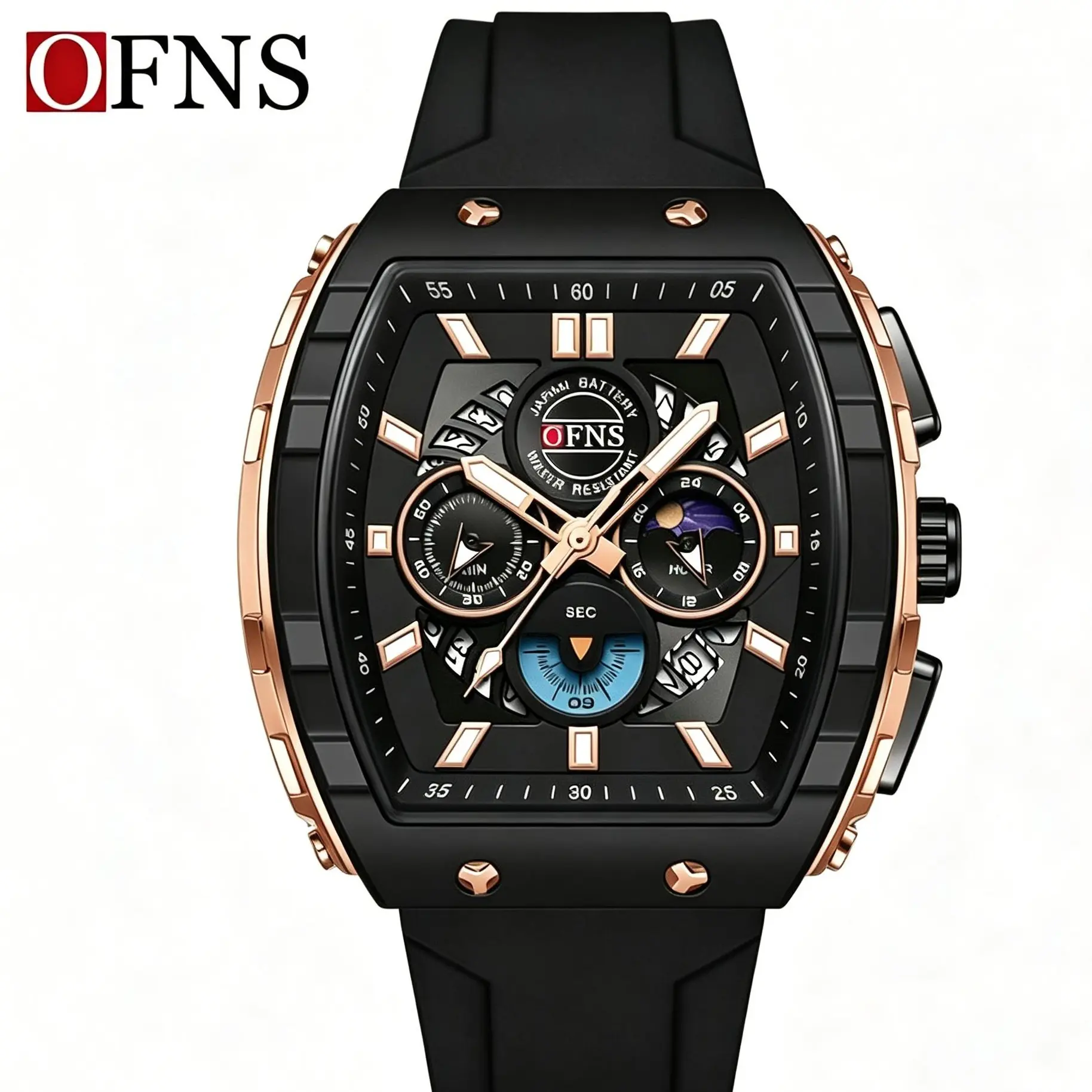 Men's Classic Business Chronograph Watch - 3 Dials, Waterproof, Calendar Window, Casual Open Design, Ideal for Daily Wear & Gifts for Him, Male Fashion Accessory