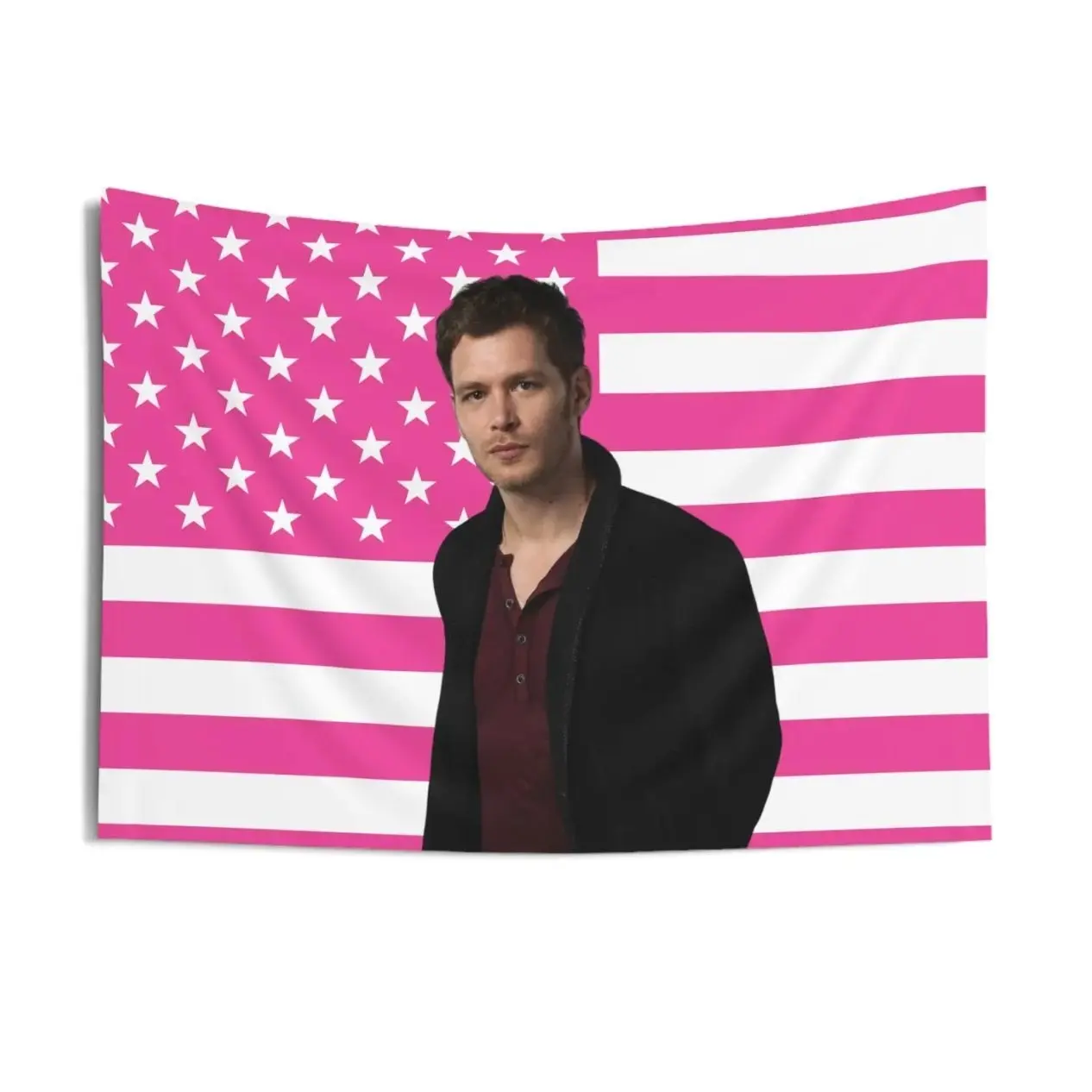 Klaus Mikaelson Flag, Klaus Mikaelson Indoor Wall Tapestries, Klaus Mikaelson Pink Flag Klaus Mikaelson Flag, Klaus Mikaelson Indoor Wall Tapestries, Klaus Mikaelson Pink Flag
