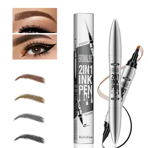 4D Microblading Eyebrow Pen | Waterproof & Smudge Proof Fine Tip for Hair-Like Strokes | Sweat Resistant & All Day Wear for Natural Full Brows.