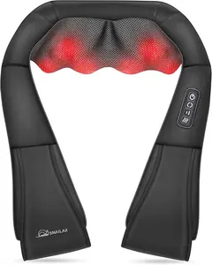 3D Shiatsu Neck & Back Massager with Heat – Deep Tissue Relief for Neck, Shoulders & More!