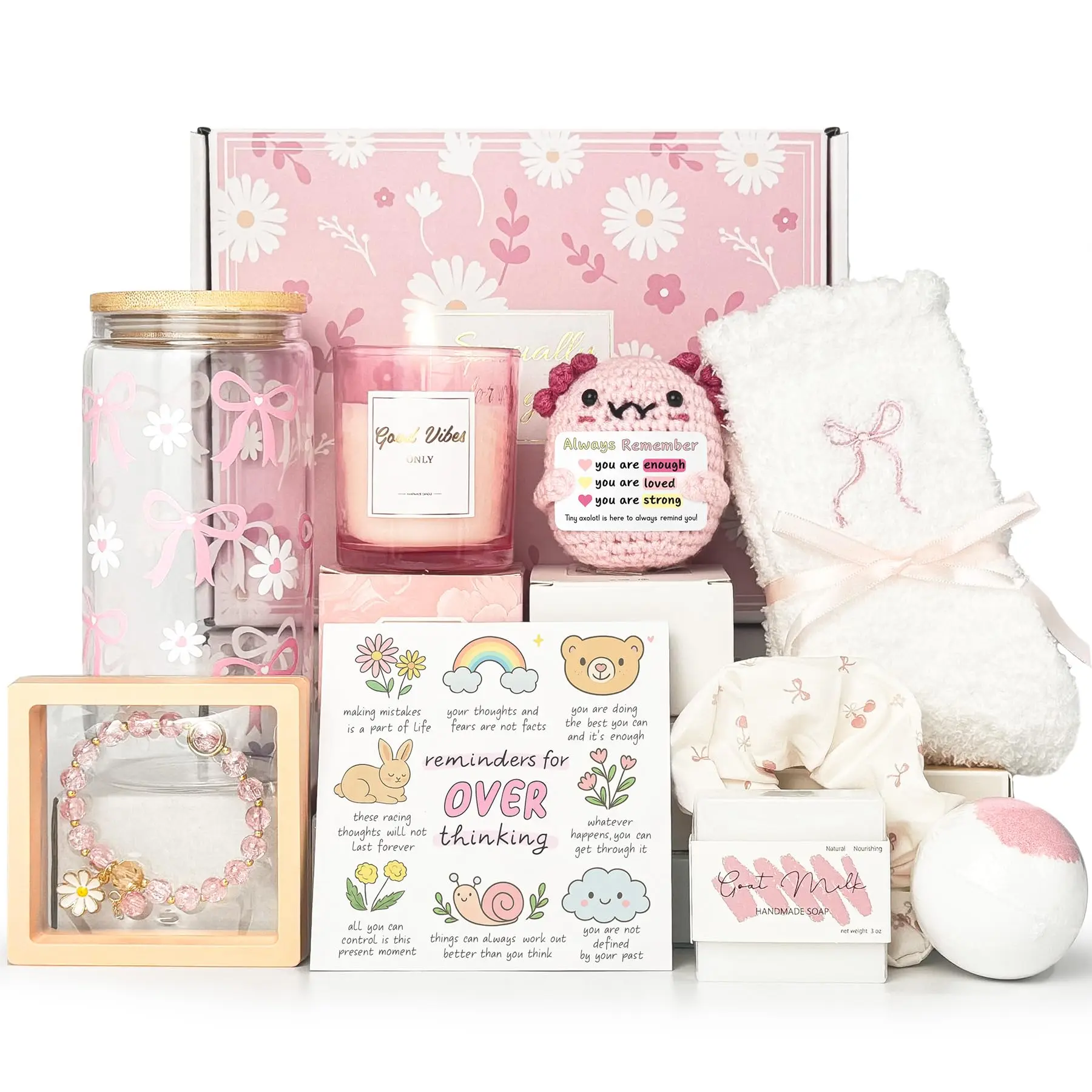 Gifts for Teen Girls, Teen Girl Gifts Trendy Stuff, Graduation Gift For Her Teens Tween Girls, Teenage, Daughter, Sister, Best Friend Birthday Basket for Women Sweet 16th 18th 21st Box Set (Pink)