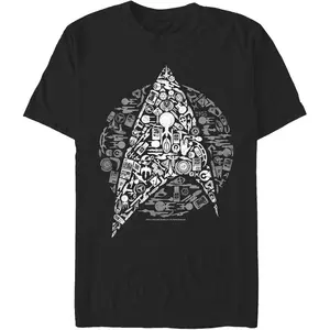 Fifth Sun Mens Star Trek Icons Premium Solid Tee Soft Comfortable Classic Tee Top Trendy Everyday Fashion Essential Casual Outfit Basic Cotton Tshirt For Men - Fabric, Womenswear