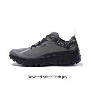 Men's Lightweight Trekking Shoes - Breathable Trail Running Sneakers Cushioned Thick Sole Gym Walking Trainers