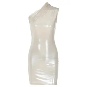 Slant Reflective Bodycon Dress