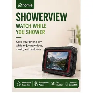 Homie ShowerView Phone Holder | Waterproof Shower Phone Mount