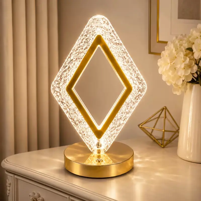 UMEUC 3-Color Touch Color-Changing Shell-Shape Portable LED Table Lamp, USB Rechargeable Bedside Light, Room Decor for Bedroom, Living Room, Festive Decorations Home Supplies