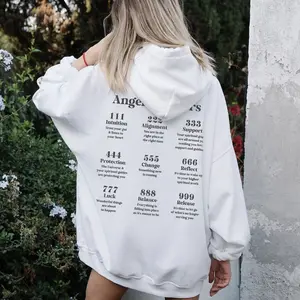 Angel Number Angel Number Hoodie Angel Aesthetic Trendy Crewneck Angel Aesthetic Hoodie Positive Sweatshirt Angel Number Hoodie