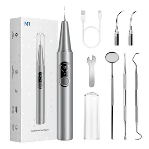 CURVY MOON 3900W Oral Care Device: 5 cleaning modes, 4 heads for visual cleaning with UV/LED lights. 10 min USB C fast charge, IPX6 waterproof, 90 day battery life. Adjustable intensity, ideal for home & travel Dental Oral Irrigator