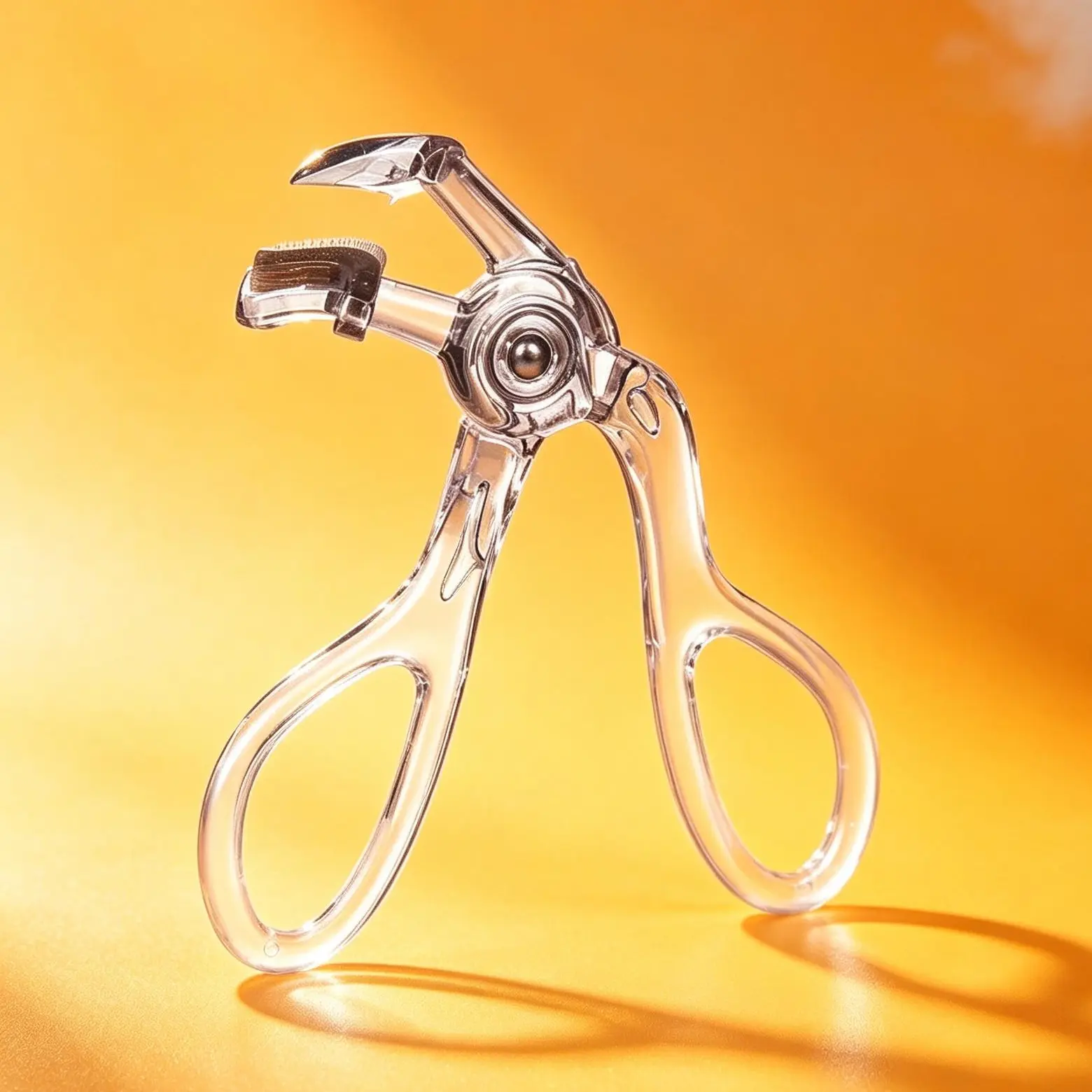 Portable Transparent Eyelash Curler, Compact Travel Size Curler for Hooded Eyes & Hooded Almond Eyes, Perfect for Round Eyes, Stubborn Straight Lashes, Fits Lash Clusters, Great for Asians, Unisex For Men, Safe Design Protect Your Lashes