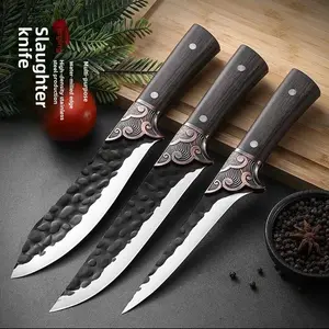 3 moire element stainless steel carving knife, boning knife, carving knife, exquisite high-end kitchen supplies Multipurpose High Blade Sharpening