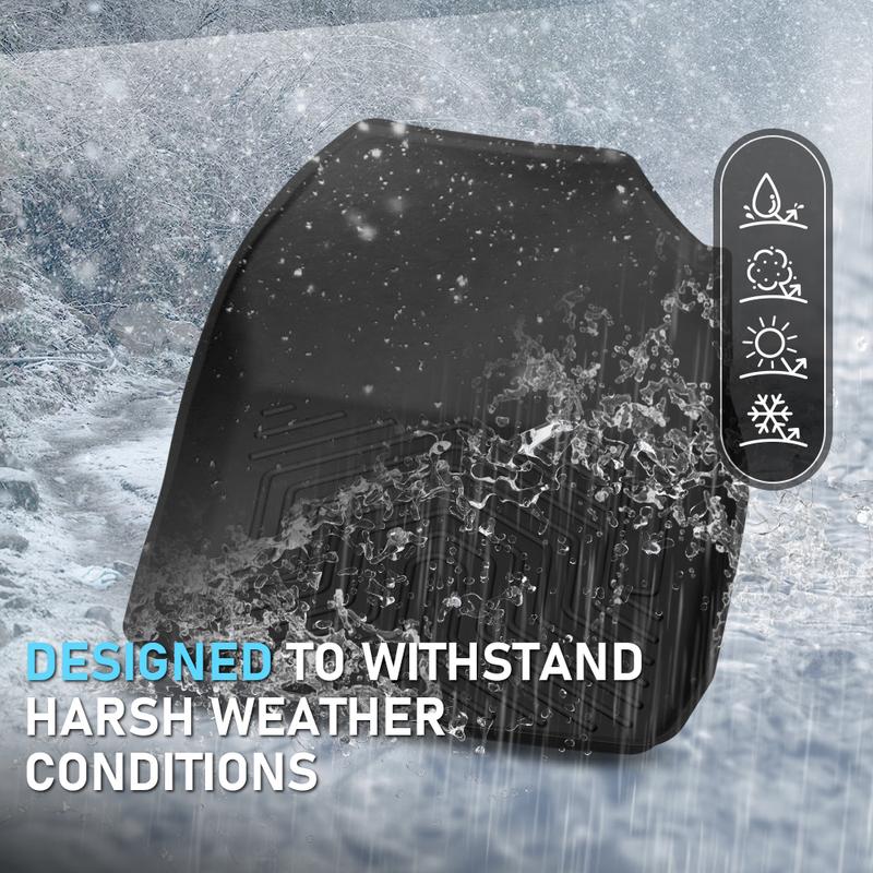 Fit For Honda Accord 2008-2025 Front & 2nd Row Heavy Duty TPE Floor Mats Liners,All Weather Protection,Waterproof Anti-slip Durable Floor Mats,Car Interior Accessories