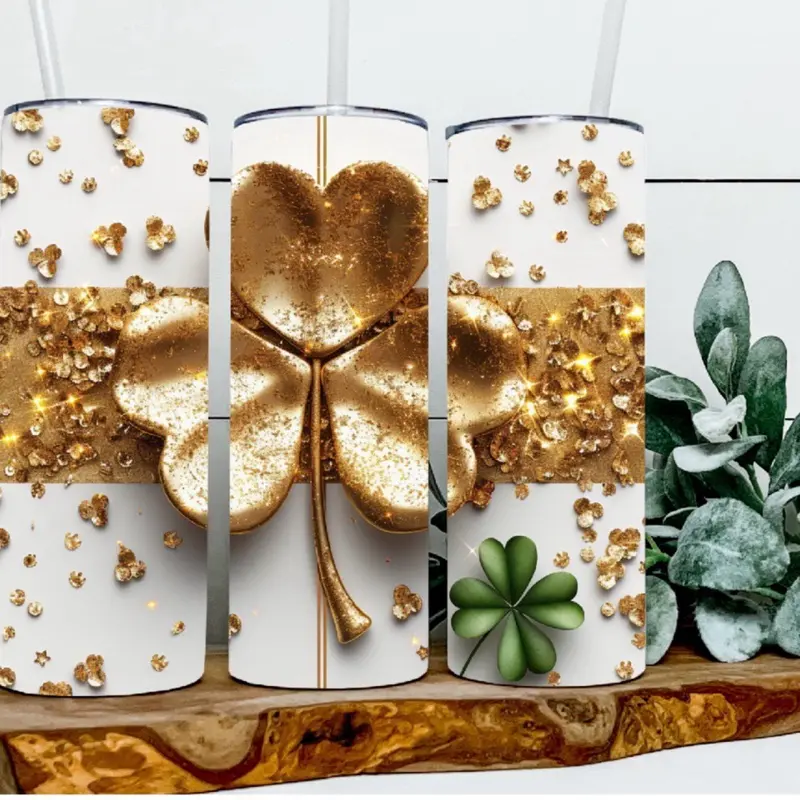 Golden Shamrock Tumbler Golden Shamrock Tumbler