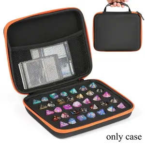 DND Dice Storage Case for D6 D20 Set Box Dungeons and Dragons RPG,  Table Games Hard Playing Card Game Carrying Bag