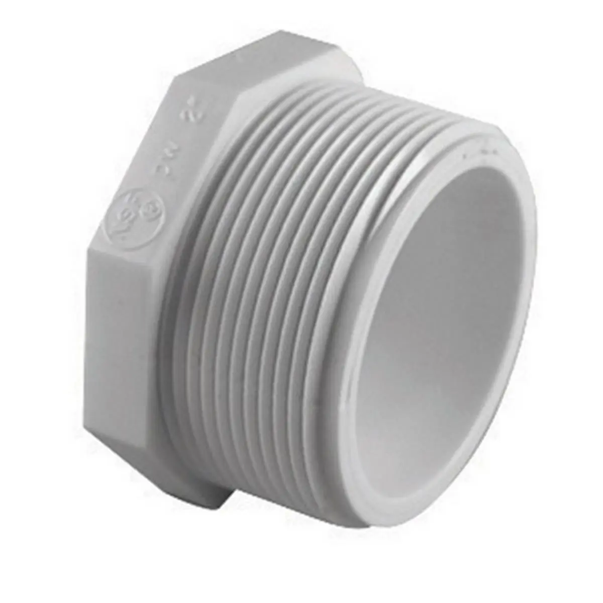 212 MAIN Charlotte PVC Water Pipe Plug (02113 1600) - 2 in. MPT Ends, Pressure Fit, Schedule 40 Household Appliance Part