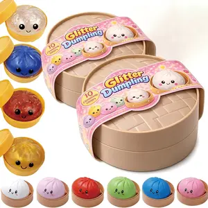 2/4 Pack Smiley Dumpling Soft Set, Colorful Sensory Stress Relief Collection, Random Soft Gift Box, Party Gifts and Collectibles