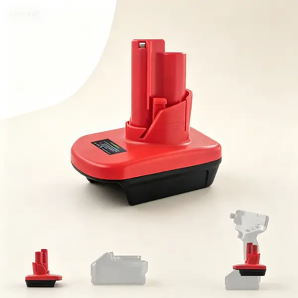 M18 to M12 Universal Power Tool Battery Adapter, 12V Rechargeable Battery Converter with Secure Easy Connection, Enhanced Tool Compatibility, High-Capacity Power Transfer, Lighter and Smaller Cordless Accessory for Business Trips, Easy To Use, Extended Ru