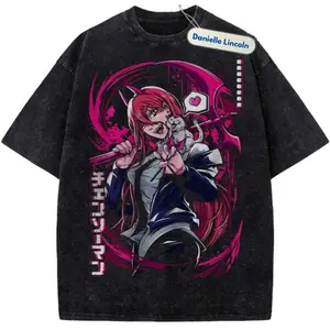 Power Anime Character Cute Shirt, Chainsaw Man Power Shirt Gift For Fan Manga, Gift For Men, Gift For Women, Crew Neck T-shirt, Trending T-shirt